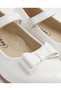 Girl's Bowtie Bowtie White Patent Leather Orthopedic Ballerina Shoes