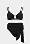 Premium Ring Detailed Metis Fit Women's Bikini Top