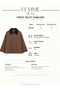 Women's Brown Button Detailed Cape Trench Coat - 8