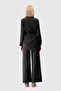 Oversize Tie-Waist Shirt Loose Pants Top-Down Set - 4