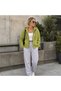 Bysen Olive Mist Hooded Zipper Sweatshirt Soft Thick Texture Unisex Cotton Inside - 4