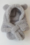 Tammy Cute Plush Children's Beanie Scarf Neck Warmer Panda Ear Hat Welsoft Windproof Beanie - 6