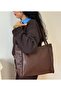 Women's Brown Gardenya Model Casual Large Size Bag