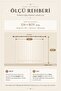 Linen Look Panel Curtain Ecru (Measurements Width X Length) - 7