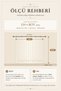 Belle Linen Look Ecru-Beige Embroidered Panel Curtain (Measurements Width X Length) - 5