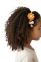 Floral Hair Crown with Hanging Pearls