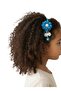 Floral Hair Crown with Hanging Pearls
