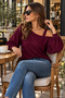 Women's Off-The-Shoulder Strap Detailed Stylish Blouse - 3