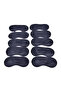 10pcs/lot Travel Sleeping Eye Mask Black Shade Blindfold Eye Patch Night Economic Sleep Snoring Gift