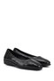 Women's Black Crocodile Wedge Sole Genuine Leather Comfort Shoes - 3