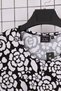 Women's Plus Size Lycra Crew Neck Floral Pattern Short Sleeve Mom T-Shirt Combed Cotton Blouse - 5