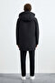 Eldor Men's Removable Hooded Goose down Long Inflatable Coat Black - 8