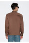 Textured Brown Shirt Regular Fit / Normal Cut 0211877-91414 - 4