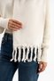 Off-White Soft Textured Women's Scarf Shawl Shoulder Wrap 50 X 190 cm - 5