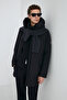Eldor Men's Removable Hooded Goose down Long Inflatable Coat Black - 3