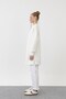 Women's Tunic with Embroidery and Stone Detail on the Front - 10614Tun Ecru - 5