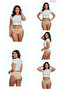 1009 Bato Leg Lace 5-Piece Women's Panties Pack 1009-v4 - 3