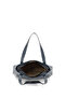 Women's Navy Blue Genuine Leather Hand and Shoulder Bag - 5