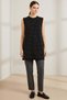 Women's Zero Sleeve Stone Tunic -24S-10525Tun Black