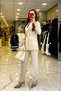 Ekol Sand Gold Button and Pocket Detailed Blazer Jacket Set - 6