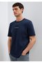 Black Navy Blue T-Shirt Regular Fit / Normal Cut 0613135-86623