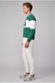 Archer Green Crew Neck Embroidered Loose Fit Men's Sweatshirt - 3
