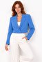 Indigo Women's Regular Fit Double Breasted Woven Crop Blazer Jacket - Stylish & Sporty - 4