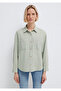 Button Detailed Green Shirt Loose Fit / Relaxed Fit 1211383-70113 - 3