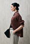 Barrı Women's Linen Shirt Light Brown - 5