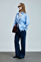 Barrı Women's Linen Shirt Blue - 4