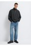 Jeans Semi-Zip Anthracite Sweatshirt 0S10555-70092 - 2