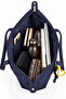Vx-027 Women's Large Volume Shopper Bag Waterproof Parachute Fabric Lined & Durable Dark Blue - 7