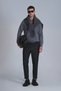 Pier Sports Men's Chino Pants Slim Fit Dark Gray - 5