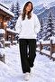 Women's Kangaroo Pocket Hooded Sweatshirt and Elastic Cuffed Sweatpants Set