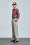 Navasa Women's Linen Trousers Beige - 4