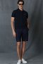 Laon Sports Polo Neck Men's T-Shirt Dark Navy Blue - 2