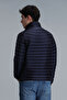 Sergio Goose down Men's Coat Navy Blue - 6