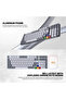 MK916 Tri-Mode Wireless ARGB Mechanical Gaming Keyboard,Anti Ghosting Keys,Brown Switch,Aluminum Frame - 5