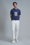 Nally Modern Graphic T-Shirt Dark Cobalt Blue - 3