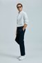 Plus Smart Men's Chino Trousers Slim Fit Navy Blue - 2