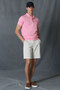 Laon Sports Polo Neck Men's T-Shirt Pink - 5