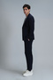 Peler Sports Men's Blazer Jacket Slim Fit Navy Blue - 4