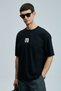 Helıx Modern Graphic T-Shirt Black - 5