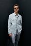 Alex Men's Coat Stone - 5