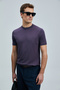 Tıno Men's Modal Mixed Sweater Plum - 4