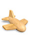 Albatros Airplane Unpainted Wooden Toy, Solid Beech Wood, 18 Months+