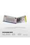 MK915 Tri-Mode Wireless ARGB Mechanical Keyboard,Anti Ghosting Keys,Aluminum Frame,83 Keys,Brown Switch,Grey - 7