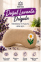 Lavender Filled Yoga Eye Pillow Moon Shaped Daisy Patterned Meditation Savasana Eye Cushion 25X14 cm