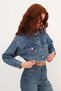 Stoned Crop Denim Jacket C5017-1 - 4