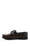 Men's Brown Black Lace-Up Rubber Sole Genuine Leather Shoes - 4